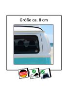 Feinstaub statt Ökostrom Aufkleber schwarze Diesel Umweltplakette