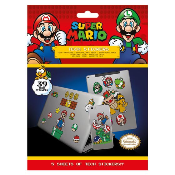 Super Mario Nintendo Aufkleber Set 39 Stück